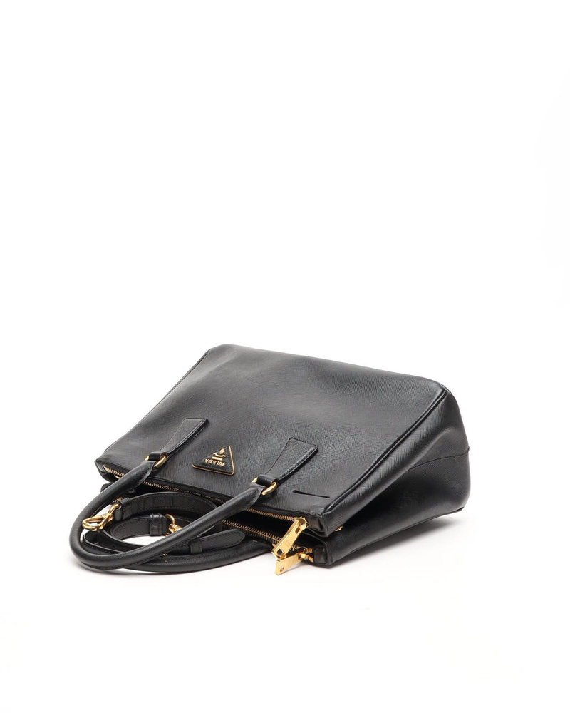 Prada Medium Saffiano Lux Galleria Double Zip Bag