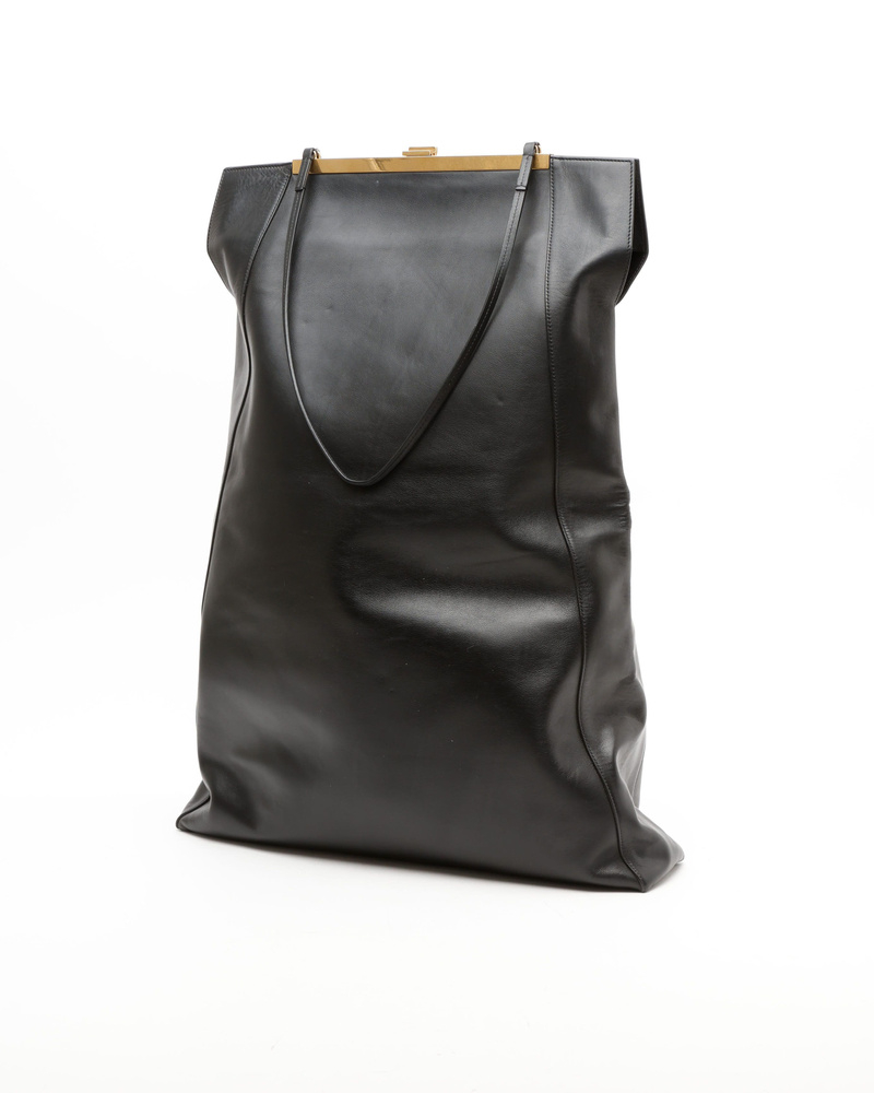 Celine Céline Tall Cabas Clasp Tote Bag