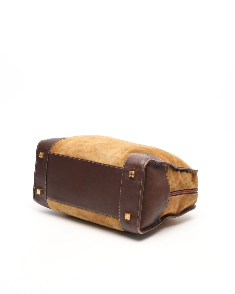 Loewe Amazona 36 Suede Boston Tote Bag