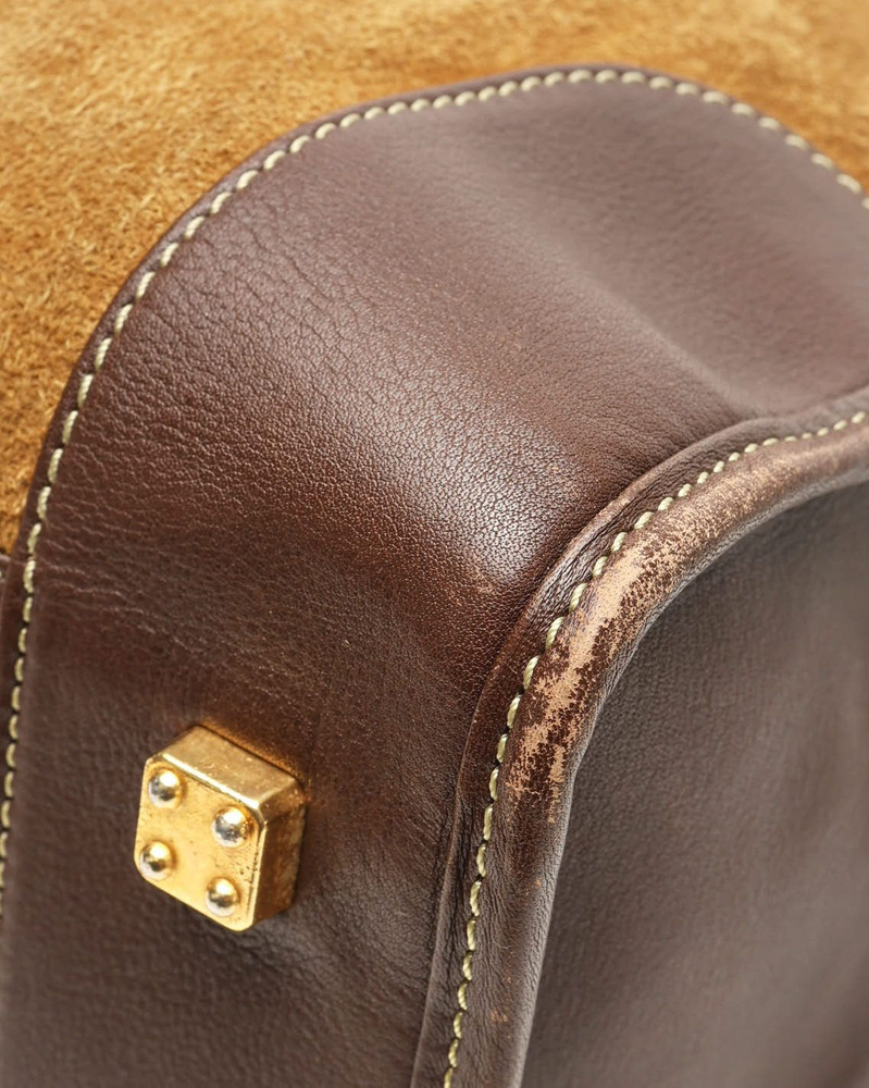 Loewe Amazona 36 Suede Boston Tote Bag