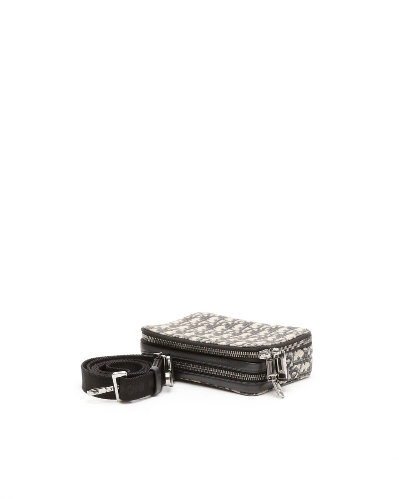 Christian Dior Dior Homme Oblique Zipped Pouch With Strap
