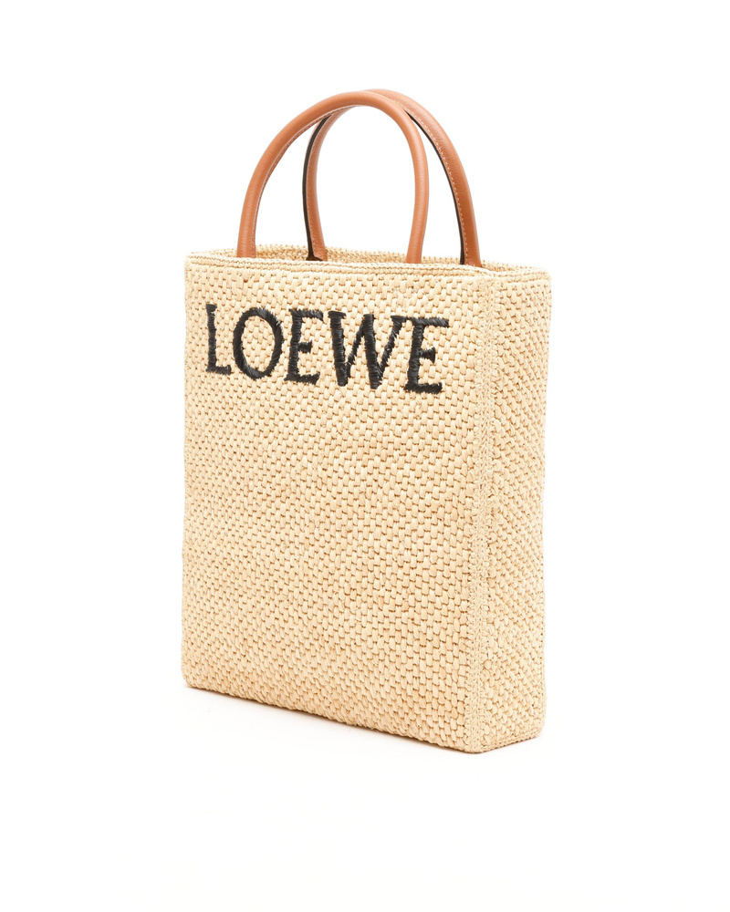 Loewe A4 Raffia Tote Bag