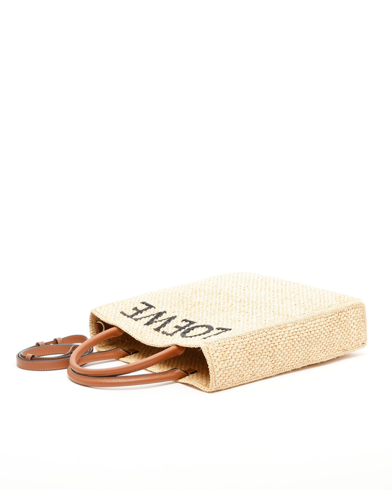 Loewe A4 Raffia Tote Bag