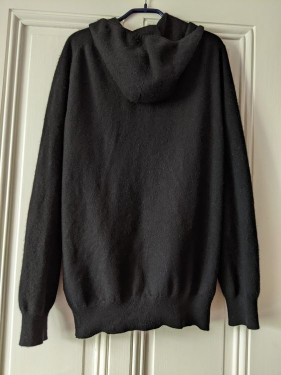 Eric Bompard Black hoodie 100% cashmere M-L