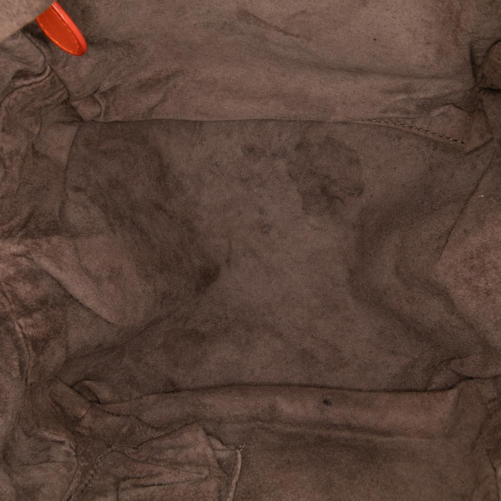 Bottega Veneta B Bottega Veneta Orange Nappa Leather Leather Nappa Intrecciato Cube Crossbody Italy