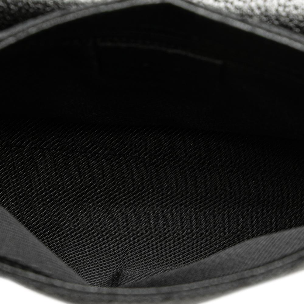 Gucci B Gucci Black Canvas Fabric GG Jackie Belt Bag Italy