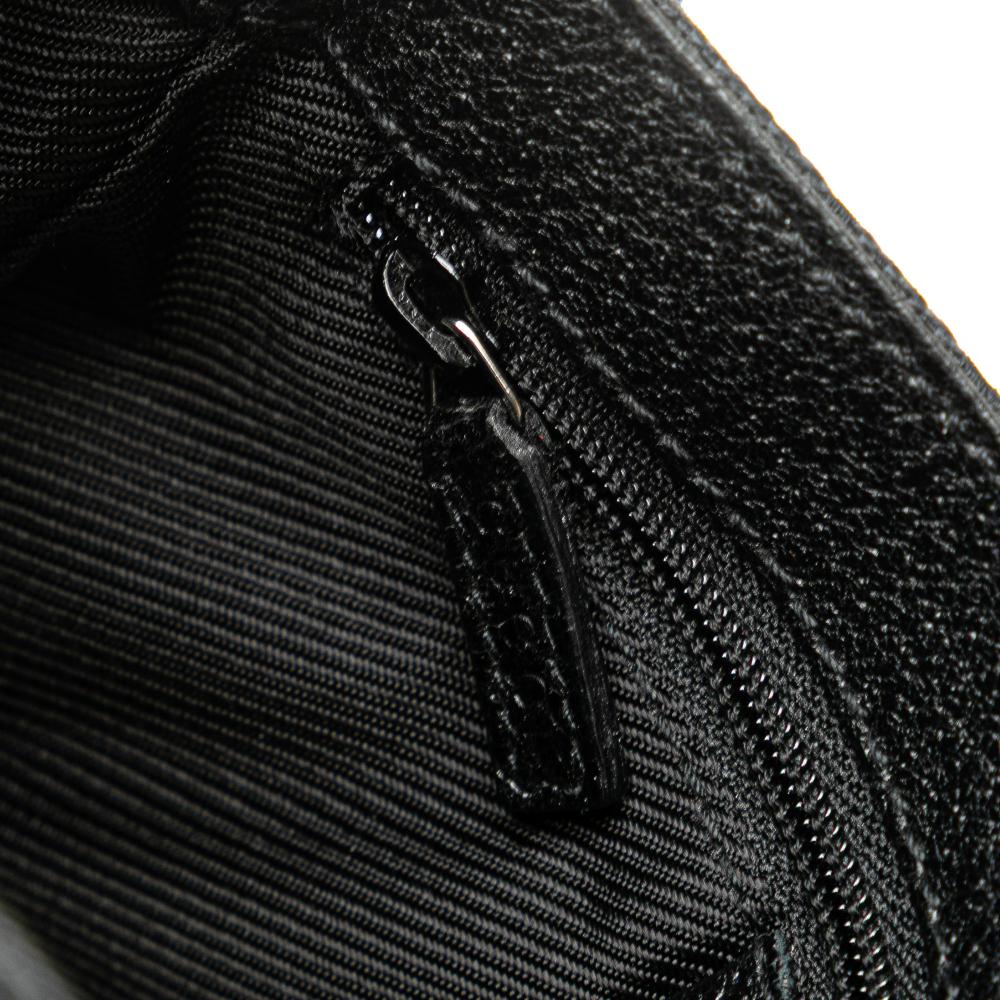 Gucci B Gucci Black Canvas Fabric GG Jackie Belt Bag Italy