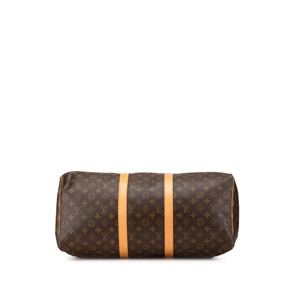 Louis Vuitton B Louis Vuitton Brown Monogram Canvas Fabric Monogram Keepall 50 France