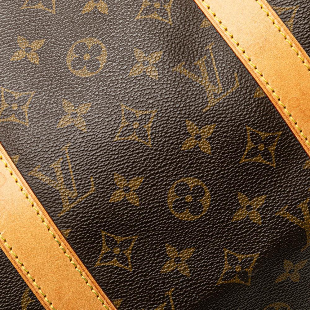 Louis Vuitton B Louis Vuitton Brown Monogram Canvas Fabric Monogram Keepall 50 France