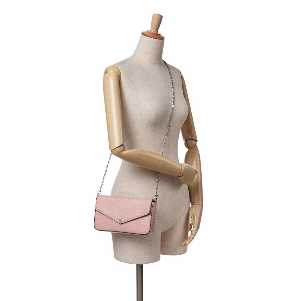 Louis Vuitton B Louis Vuitton Pink Epi Leather Leather Epi Pochette Felicie France