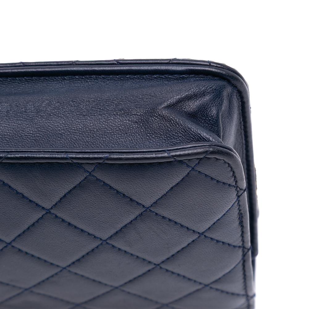 Chanel B Chanel Blue Navy Lambskin Leather Leather Lambskin Trendy CC Wallet On Chain Italy