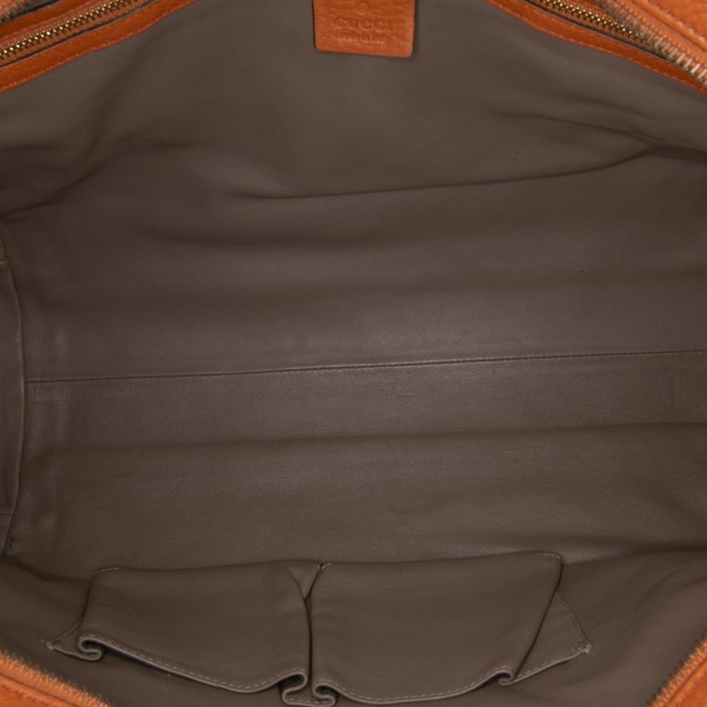 Gucci B Gucci Orange Calf Leather Lady Tassel Top Handle Bag Italy