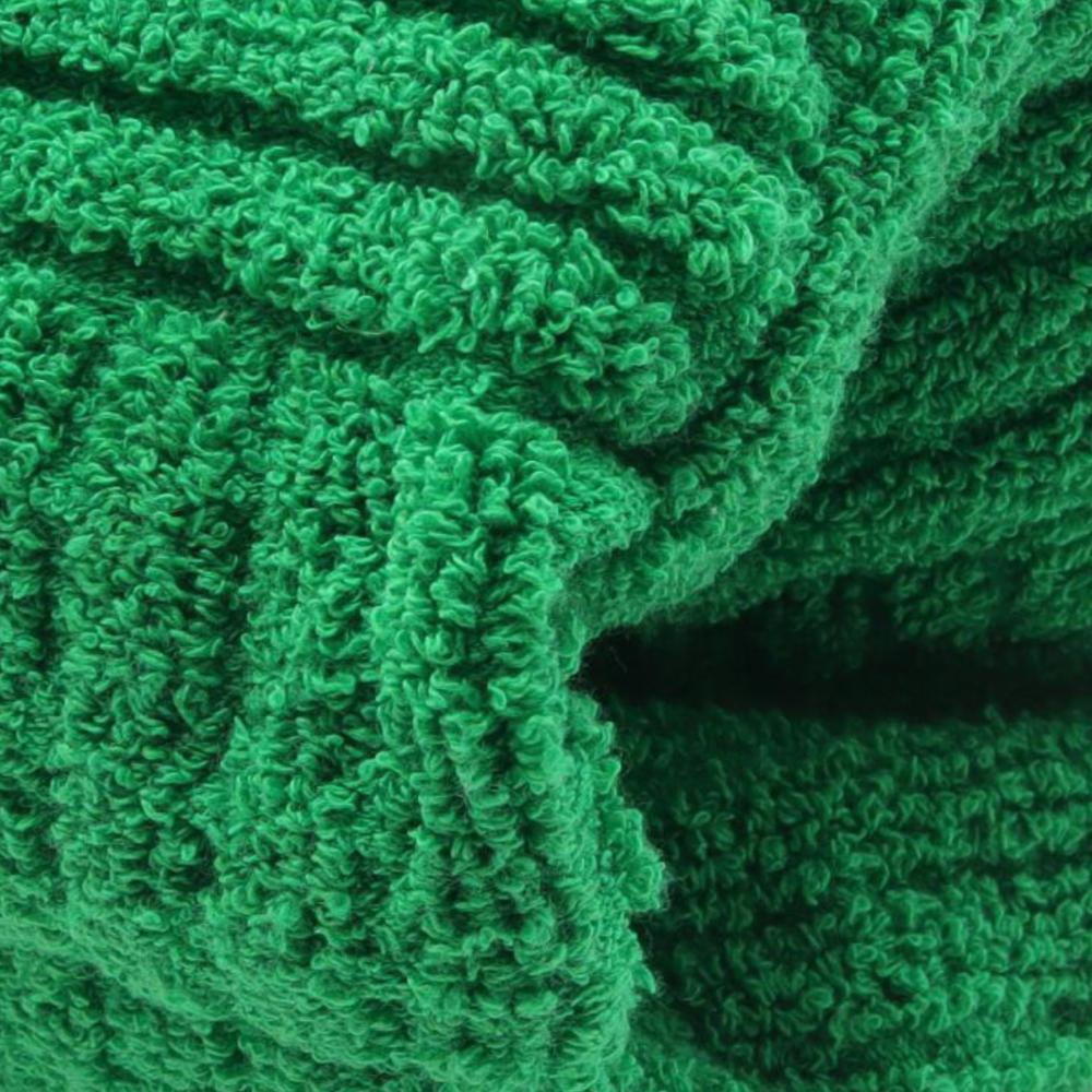 Bottega Veneta AB Bottega Veneta Green Cotton Fabric Terry Cloth Shopping Tote Italy