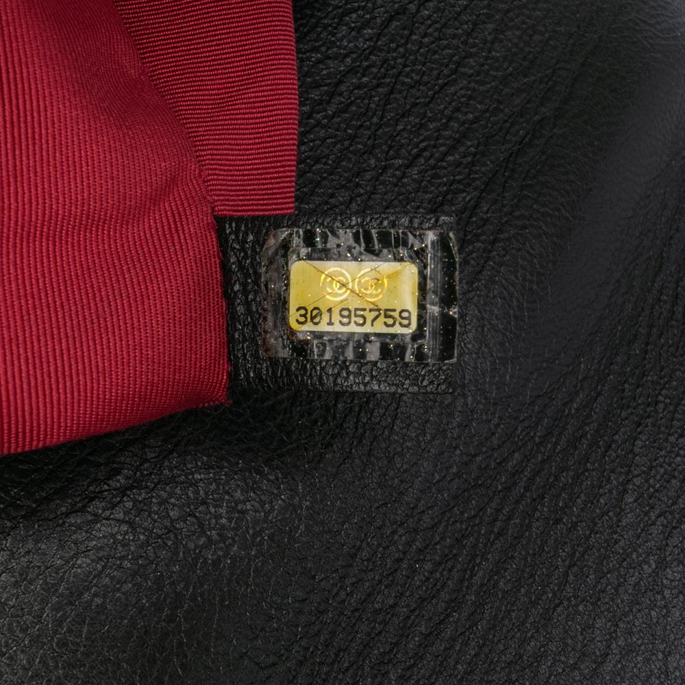 Chanel B Chanel Black Lambskin Leather Leather Large Lambskin 19 Flap Italy