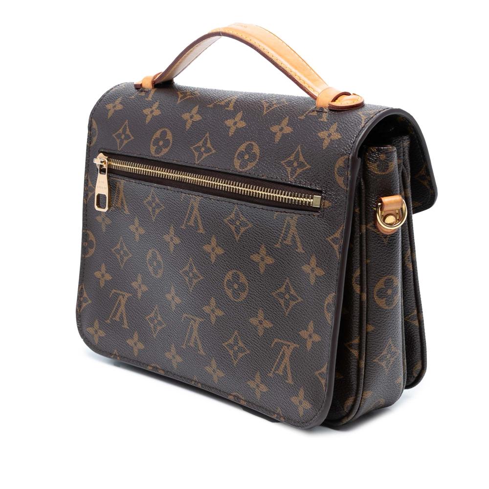 Louis Vuitton B Louis Vuitton Brown Monogram Canvas Fabric Monogram Pochette Metis United States