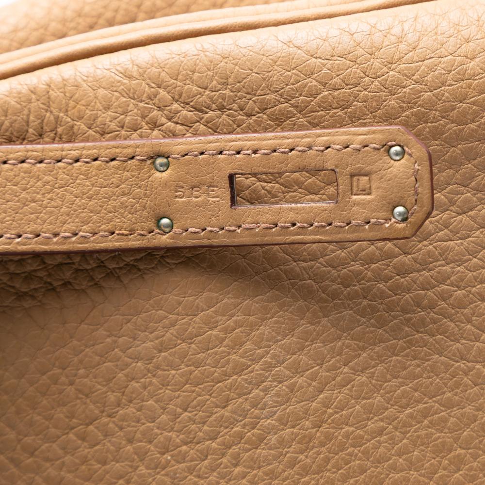 Hermès B Hermès Brown Light Brown Calf Leather Togo Birkin Retourne 35 France