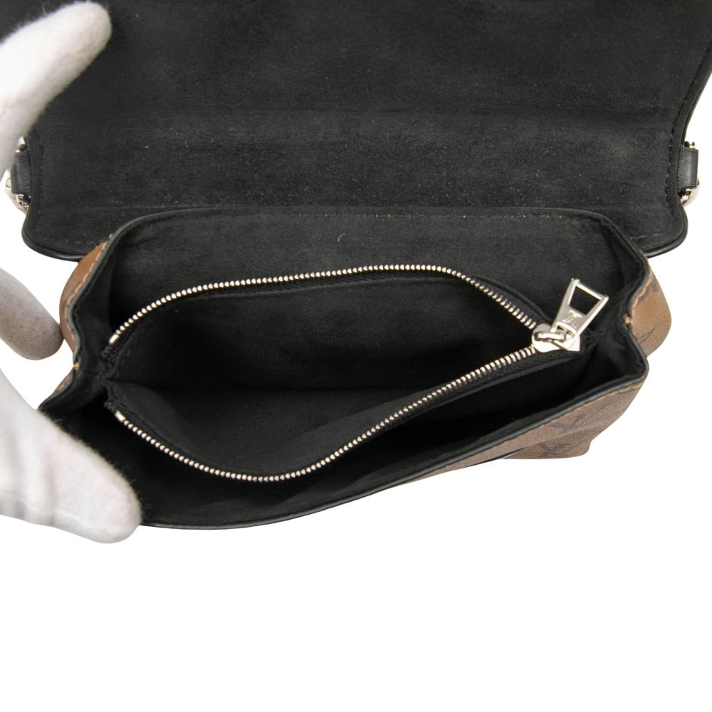 Louis Vuitton Brown Monogram Reverse and Epi Printed Kabuki Masks Pochette France