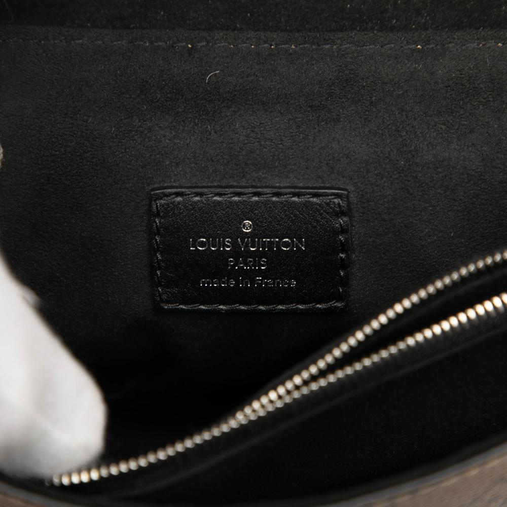 Louis Vuitton Brown Monogram Reverse and Epi Printed Kabuki Masks Pochette France