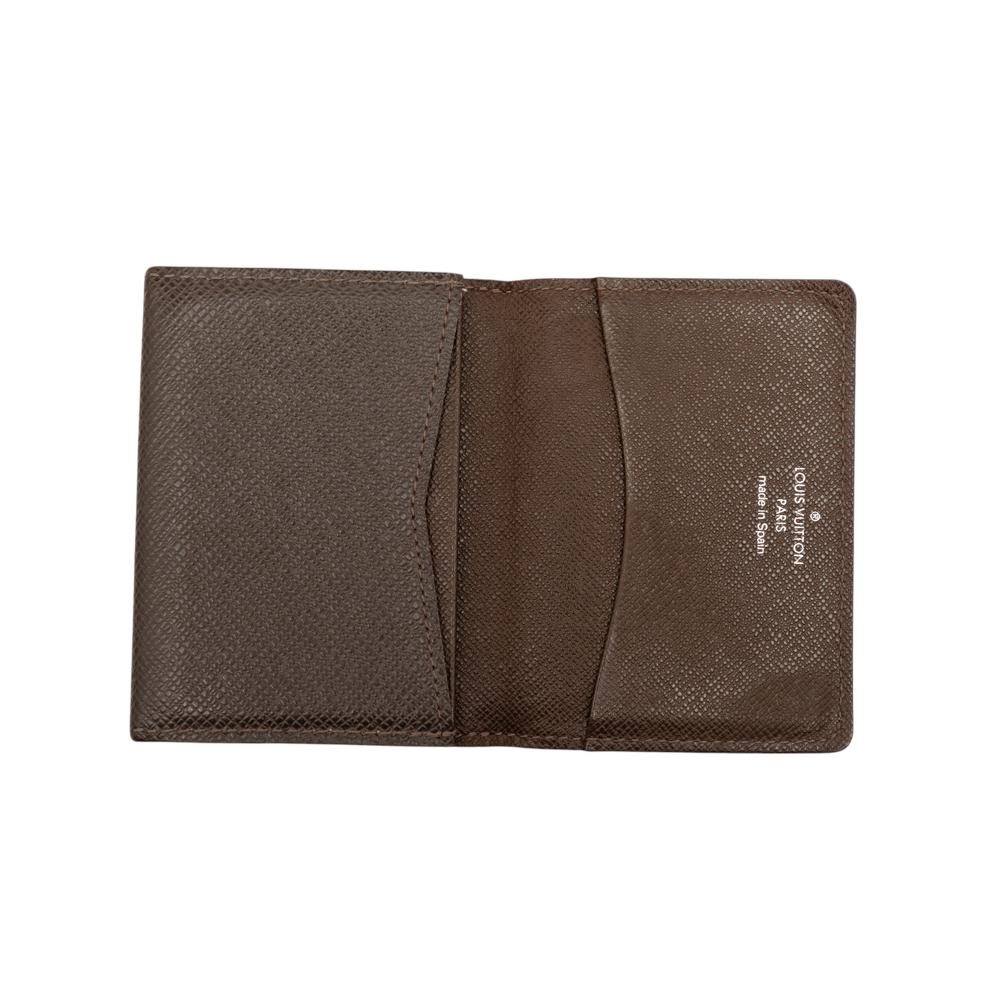 Louis Vuitton AB Louis Vuitton Brown Dark Brown Taiga Leather Leather Taiga Business Card Holder Spain