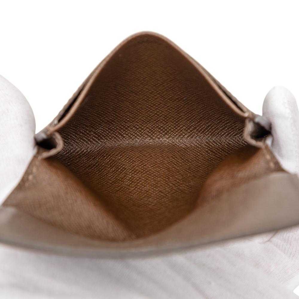Louis Vuitton AB Louis Vuitton Brown Dark Brown Taiga Leather Leather Taiga Business Card Holder Spain