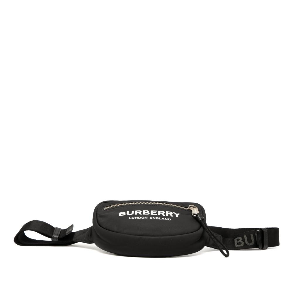 Burberry B Burberry Black Nylon Fabric Logo Cannon Belt Bag China