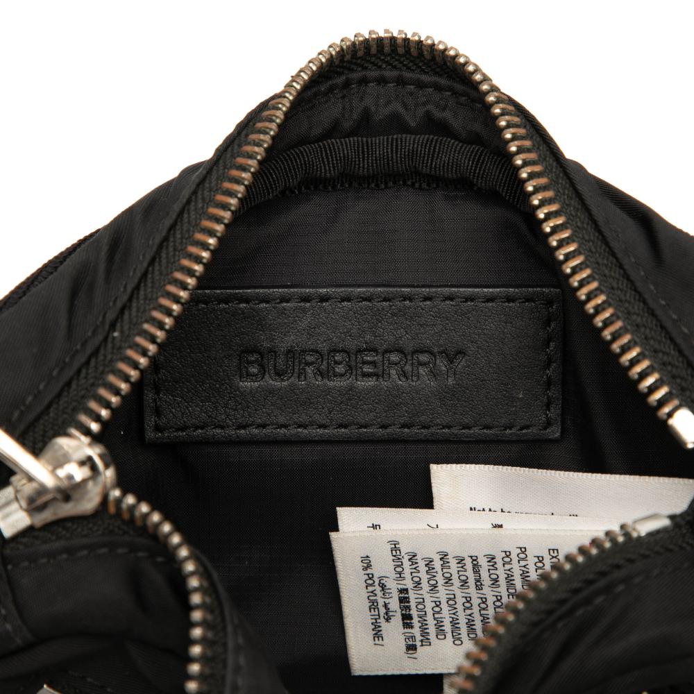 Burberry B Burberry Black Nylon Fabric Logo Cannon Belt Bag China