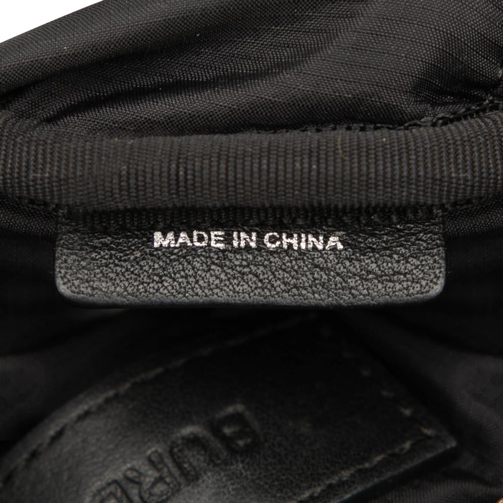 Burberry B Burberry Black Nylon Fabric Logo Cannon Belt Bag China