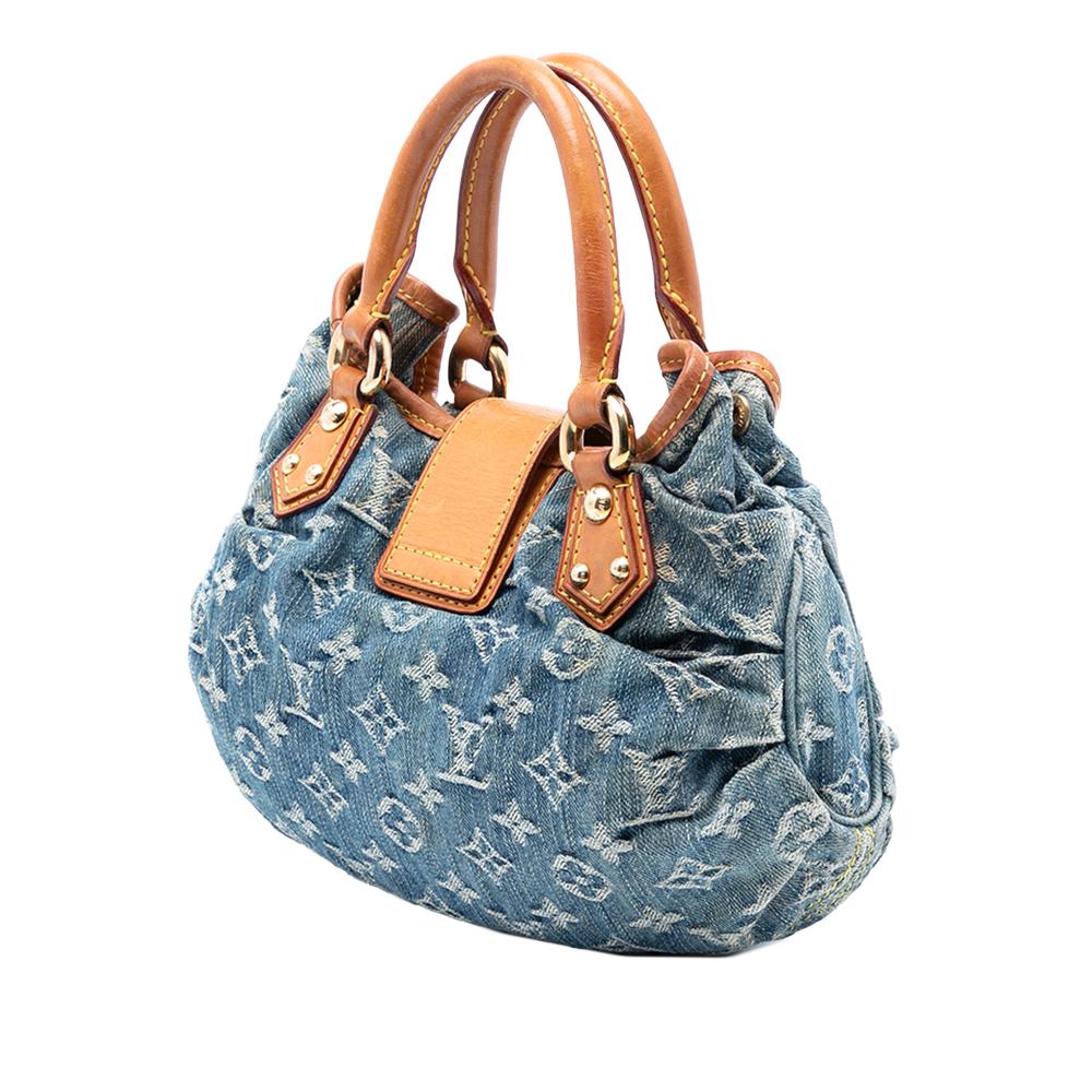 Louis Vuitton B Louis Vuitton Blue Denim Fabric Monogram Pleaty France