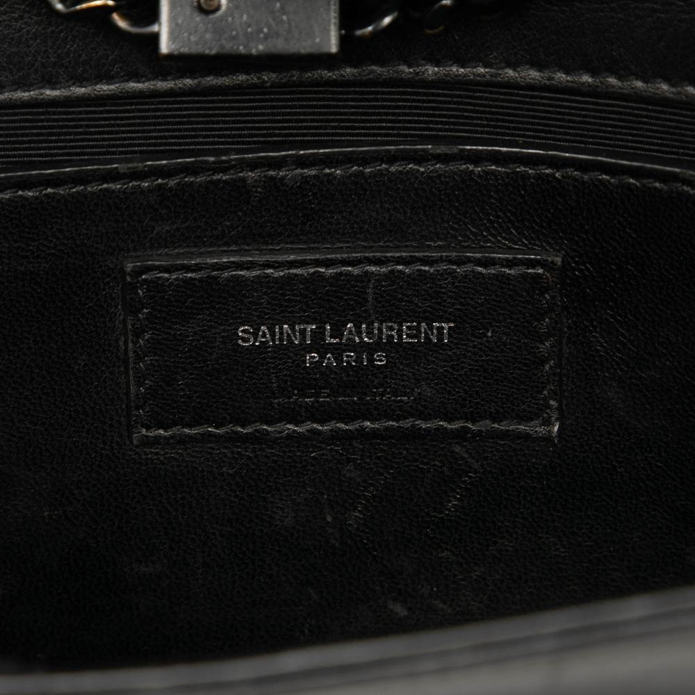Saint Laurent B Saint Laurent Black Calf Leather Small skin Star Monogram Kate Crossbody Italy