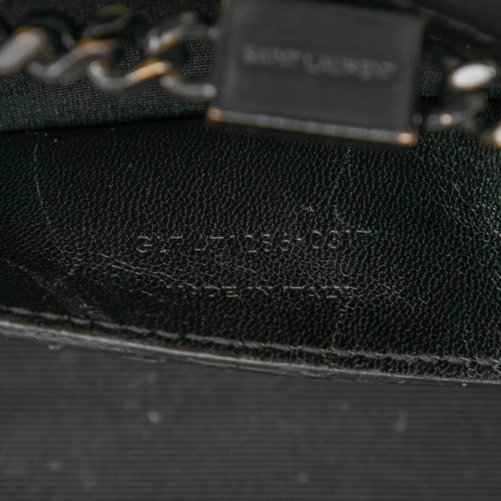 Saint Laurent B Saint Laurent Black Calf Leather Small skin Star Monogram Kate Crossbody Italy