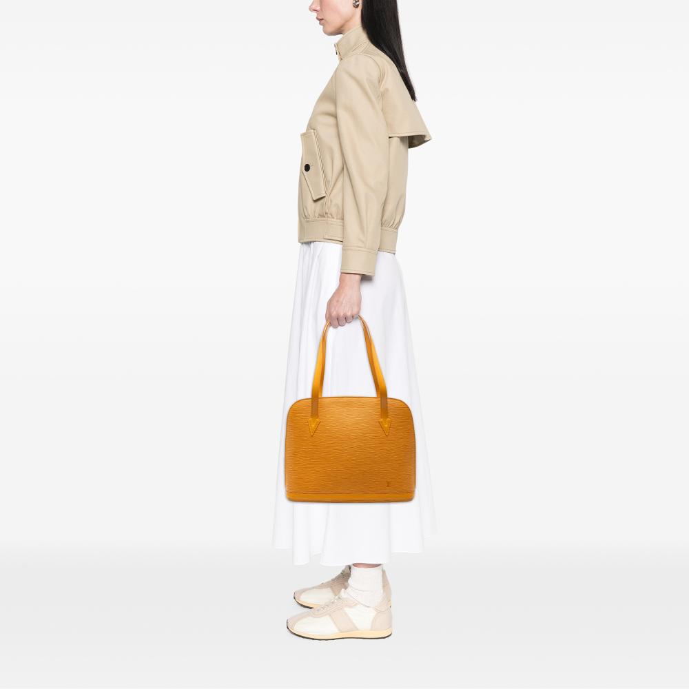 Louis Vuitton B Louis Vuitton Yellow Epi Leather Leather Epi Lussac France