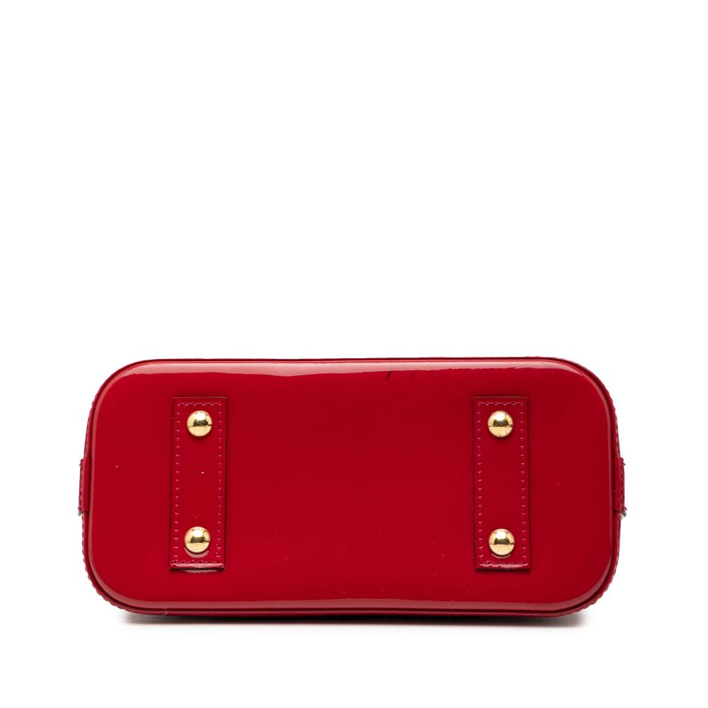 Louis Vuitton AB Louis Vuitton Red Vernis Leather Leather Monogram Vernis Alma BB France