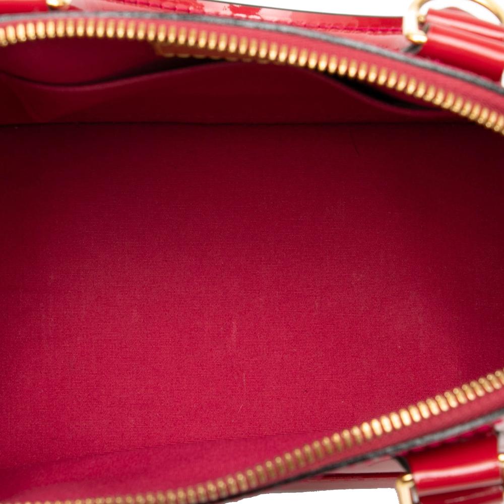 Louis Vuitton AB Louis Vuitton Red Vernis Leather Leather Monogram Vernis Alma BB France