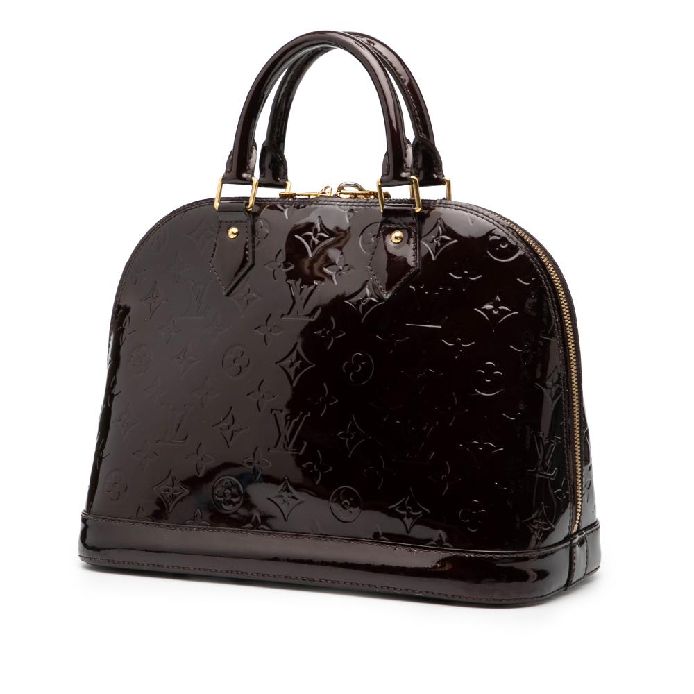 Louis Vuitton B Louis Vuitton Purple Vernis Leather Leather Monogram Vernis Alma PM France