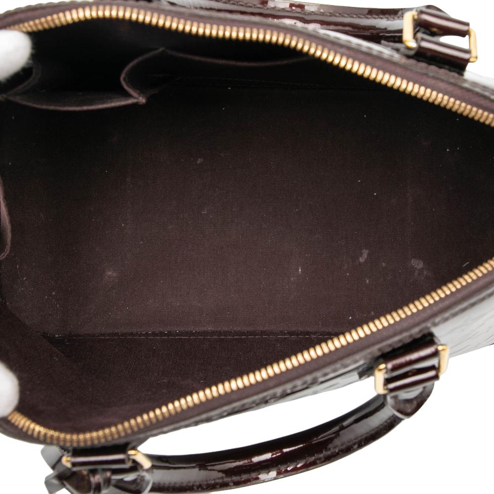 Louis Vuitton B Louis Vuitton Purple Vernis Leather Leather Monogram Vernis Alma PM France