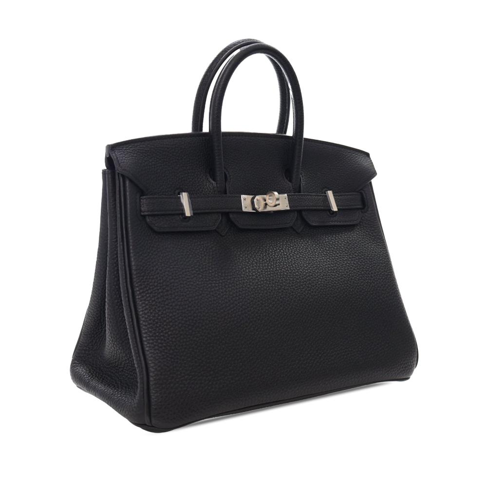 Hermès AB Hermès Black Calf Leather Togo Birkin Retourne 25 France