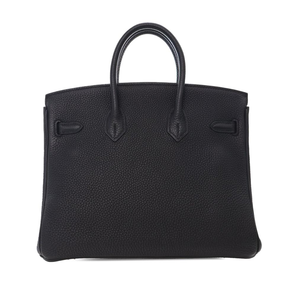 Hermès AB Hermès Black Calf Leather Togo Birkin Retourne 25 France