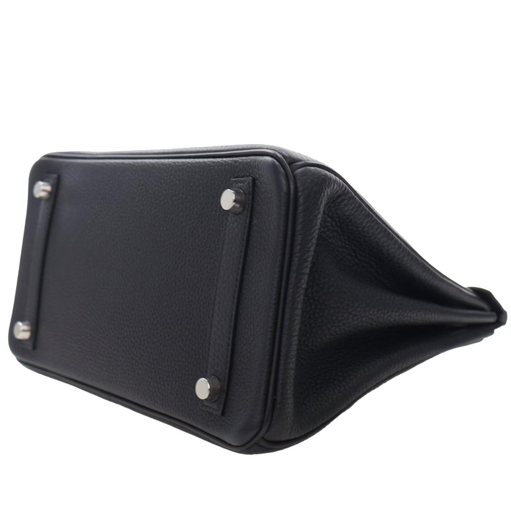 Hermès AB Hermès Black Calf Leather Togo Birkin Retourne 25 France