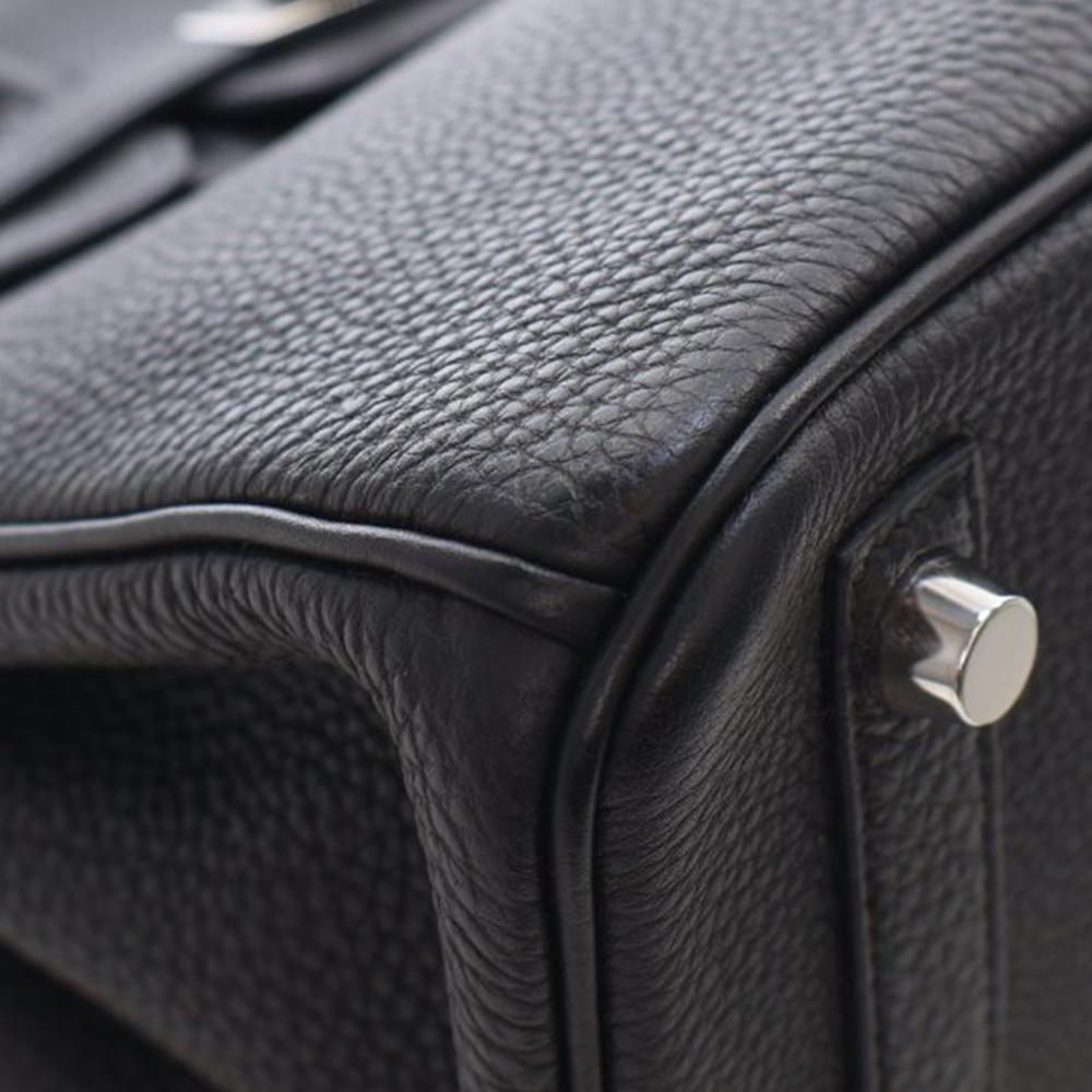 Hermès AB Hermès Black Calf Leather Togo Birkin Retourne 25 France