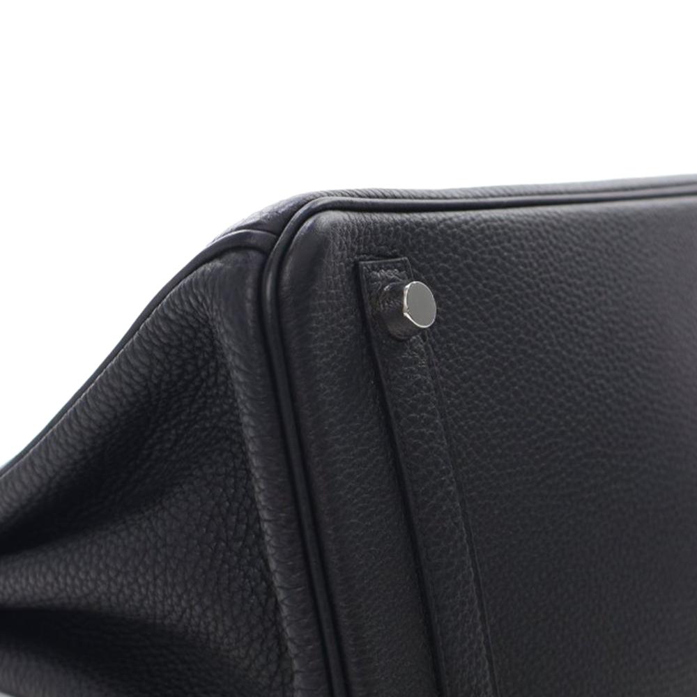 Hermès AB Hermès Black Calf Leather Togo Birkin Retourne 25 France