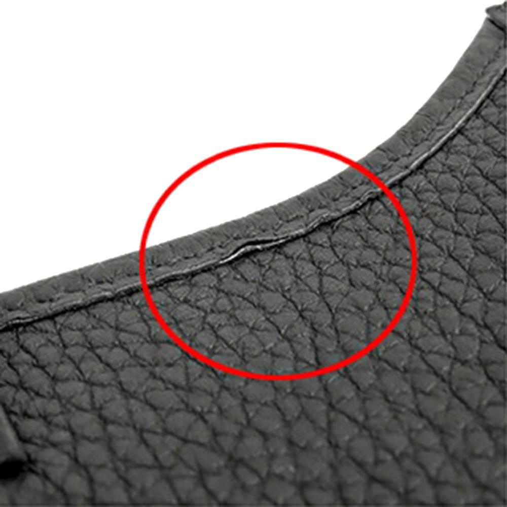 Hermès AB Hermès Black Calf Leather Clemence Evelyne TPM 16 France