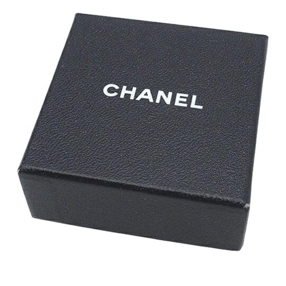 Chanel AB Chanel Gold Gold Plated Metal Crystal CC Push Back Earrings France