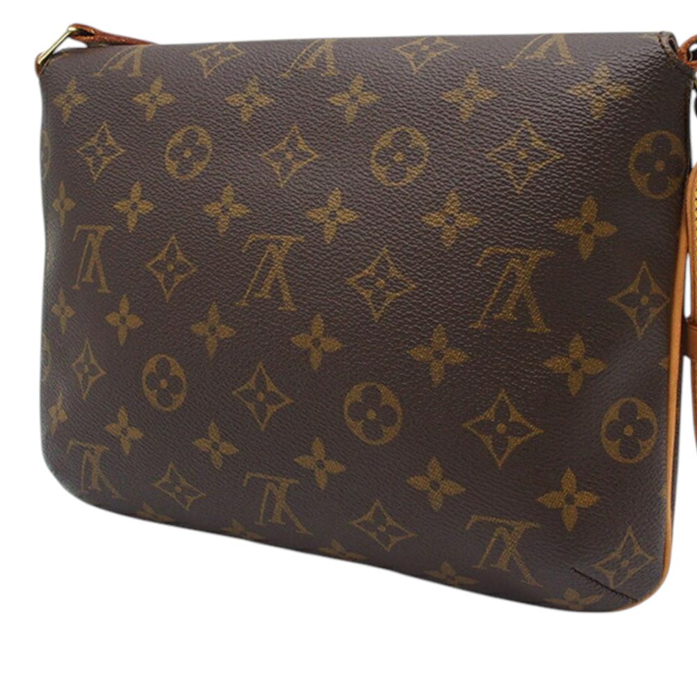 Louis Vuitton AB Louis Vuitton Brown Monogram Canvas Fabric Monogram Musette Tango Short Strap Spain