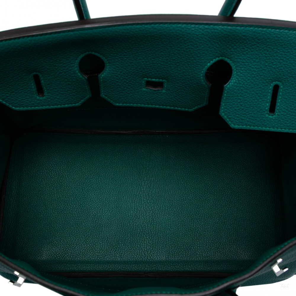 Hermès Birkin 35 Togo Leather Top-Handle Bag Malachite