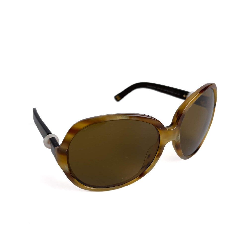 Chanel Pearl Shades Acetate Oversizes Sunglasses Multicolor