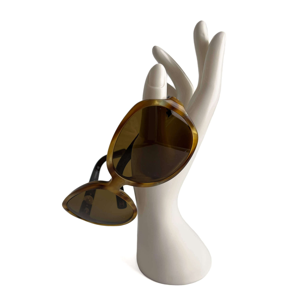 Chanel Pearl Shades Acetate Oversizes Sunglasses Multicolor