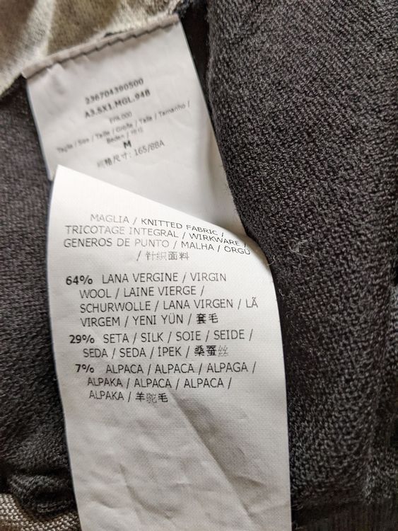 Max Mara Patchwork-Pullover Wolle/Seide M