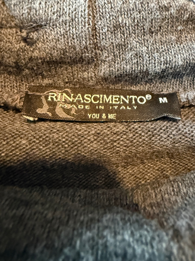 Rinascimento 3D-Pulloverkleid grau