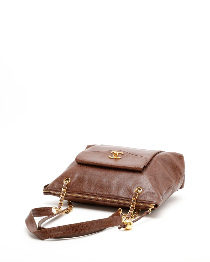 Chanel CC Caviar Tote Bag