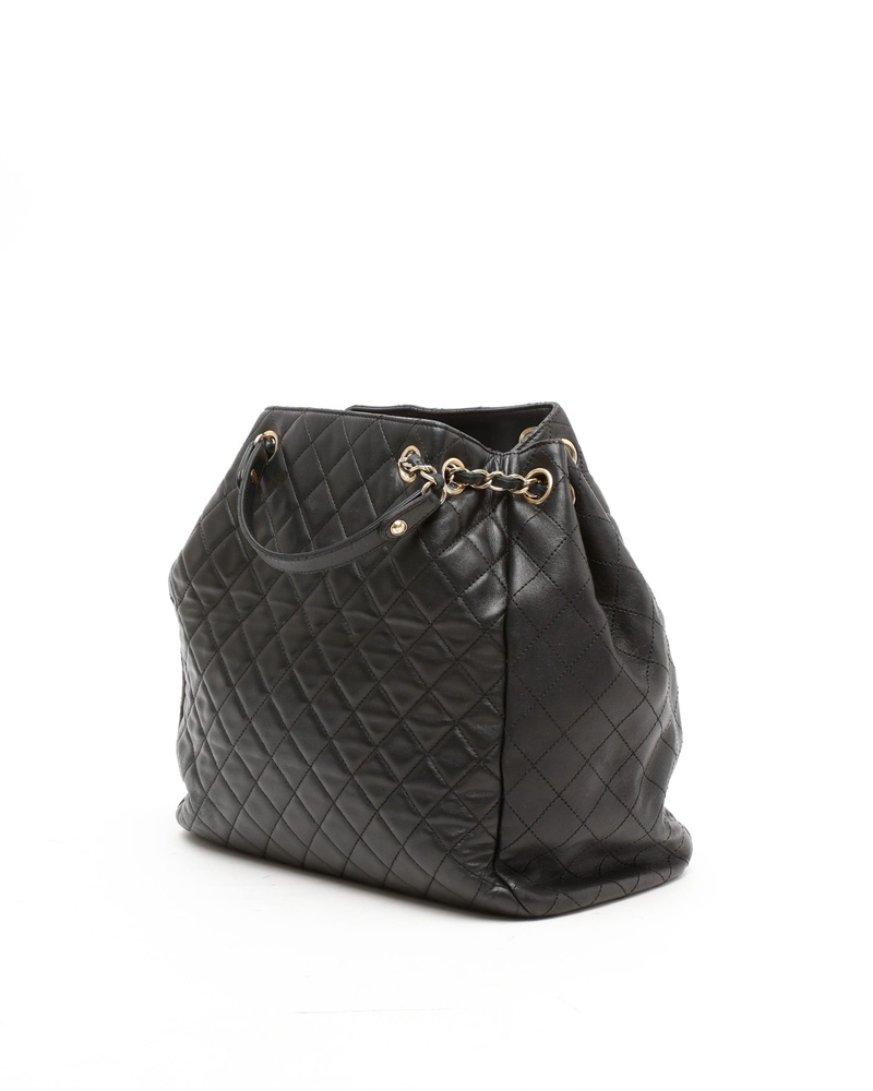 Chanel CC Lock Drawstring Bucket Bag